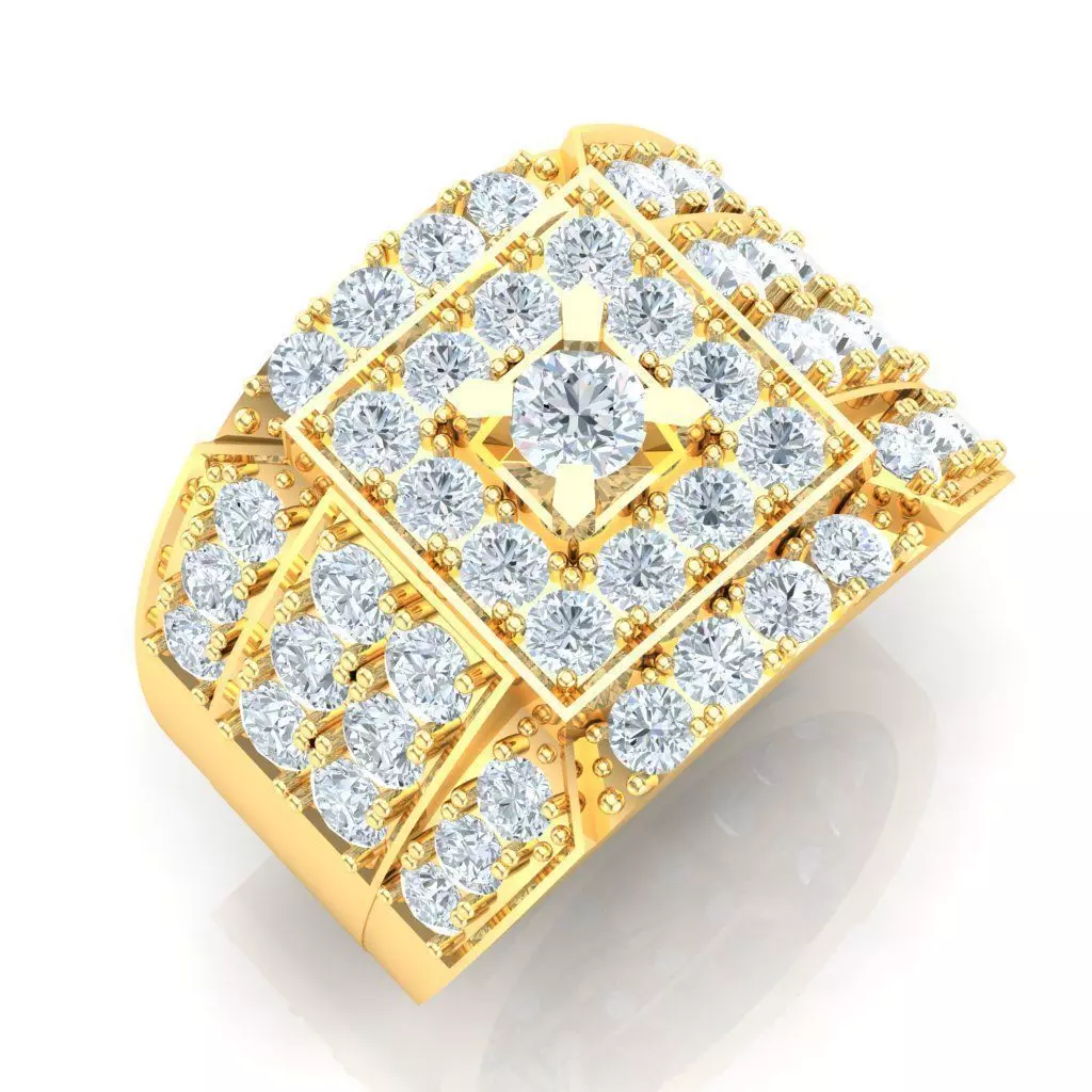 Ring For Men STL Ready For Print 1MR011 3D model_0