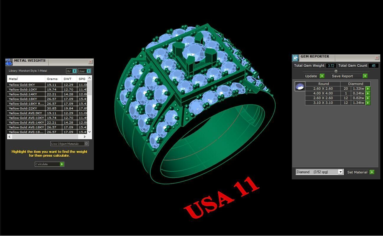 Ring For Men STL Ready For Print 1MR011 3D model_2