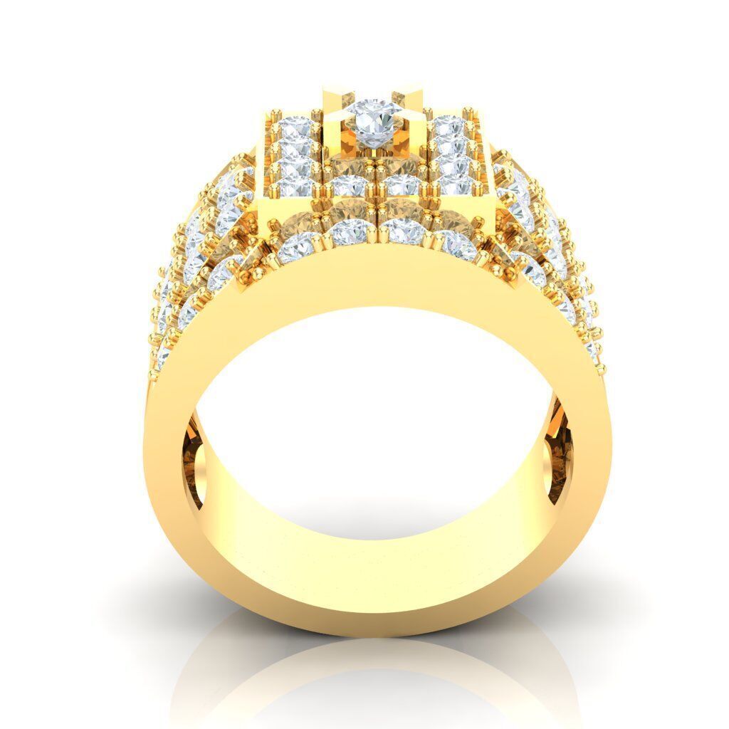 Ring For Men STL Ready For Print 1MR011 3D model_5