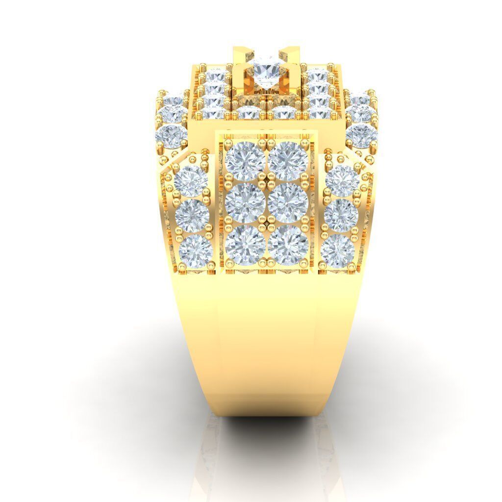 Ring For Men STL Ready For Print 1MR011 3D model_1