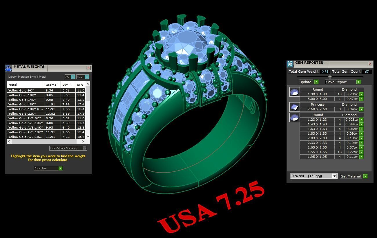 Ring For Men STL Ready For Print 1MR010 3D model_2