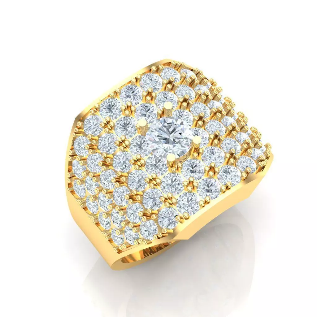 Ring For Men STL Ready For Print 1MR008 3D model_0