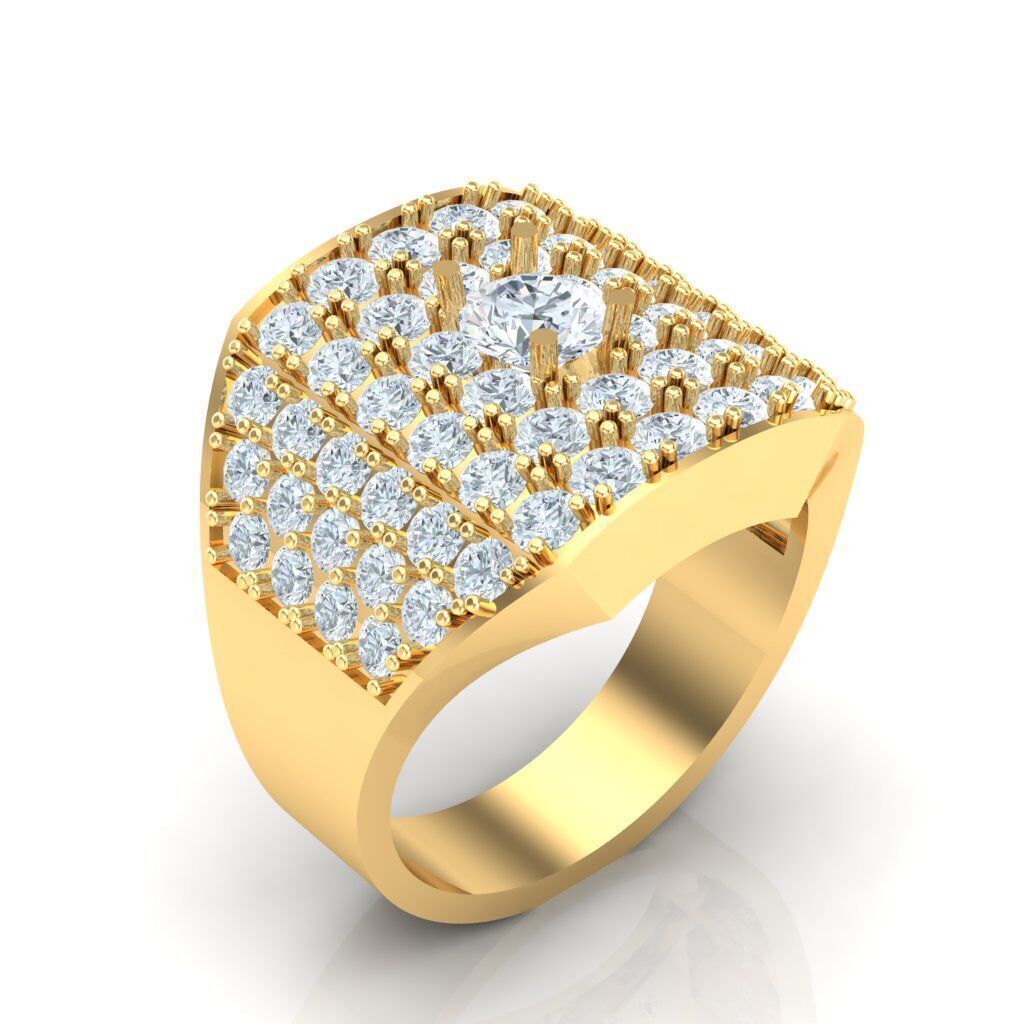 Ring For Men STL Ready For Print 1MR008 3D model_4
