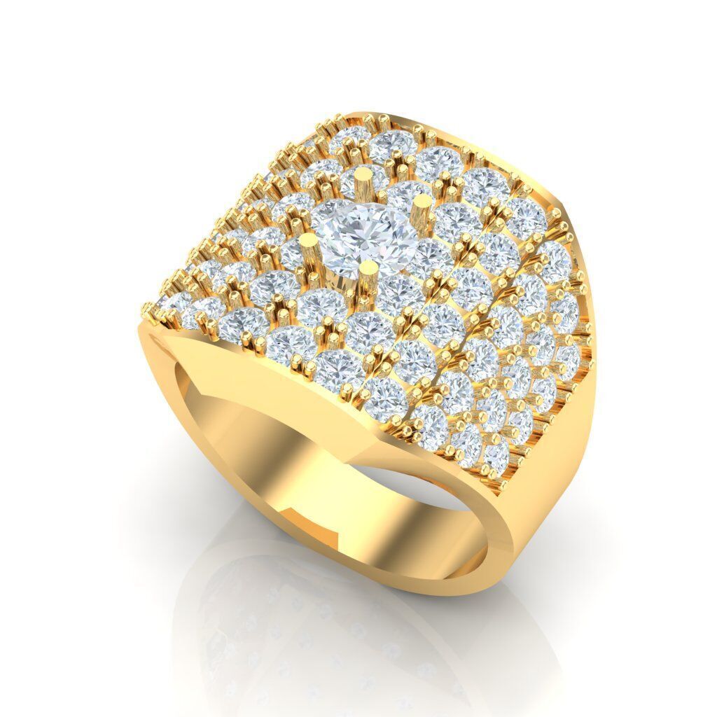 Ring For Men STL Ready For Print 1MR008 3D model_6