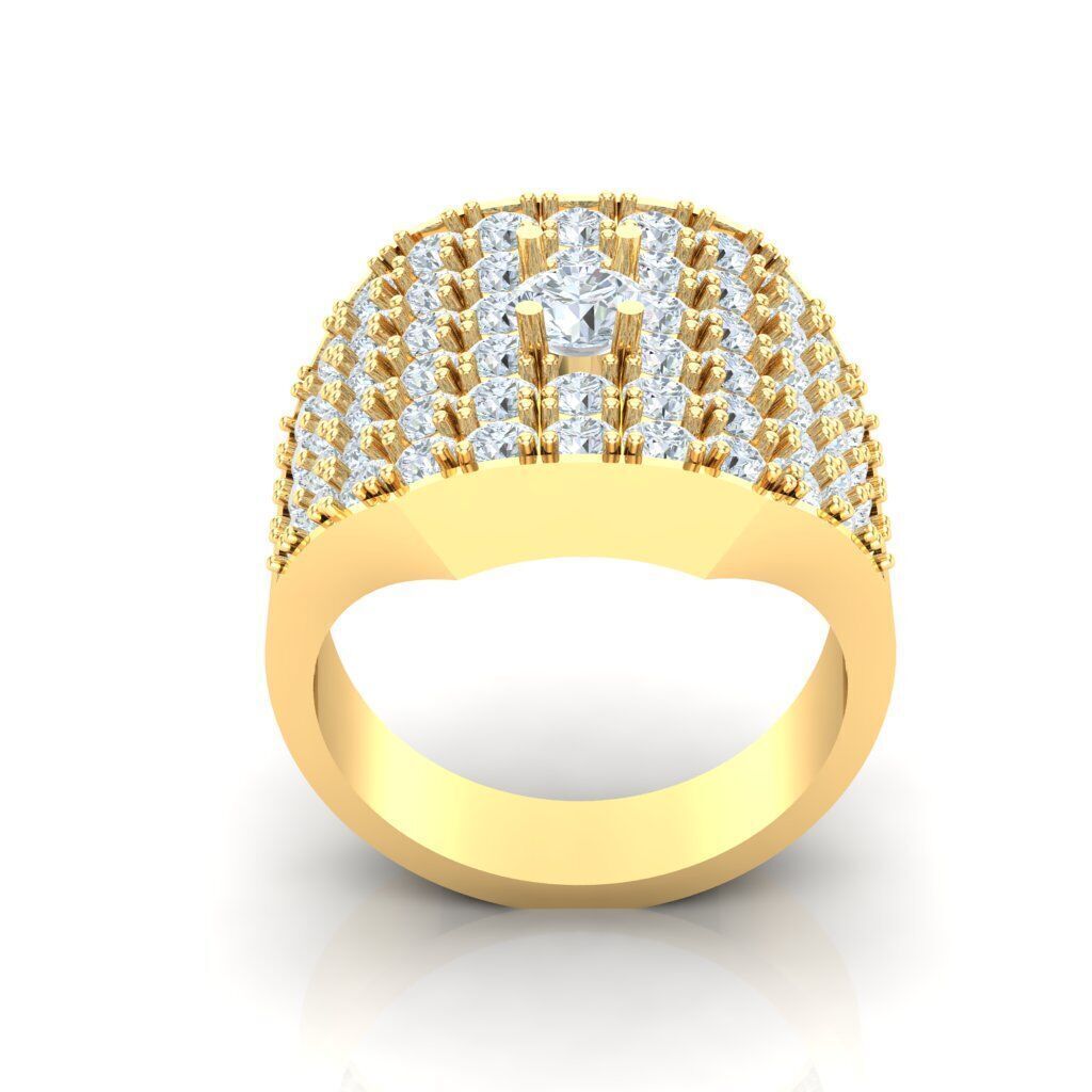 Ring For Men STL Ready For Print 1MR008 3D model_5