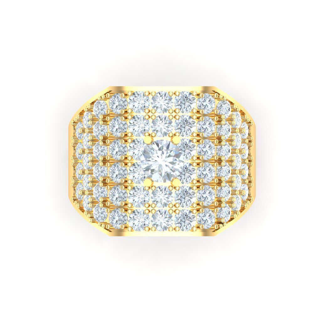 Ring For Men STL Ready For Print 1MR008 3D model_7