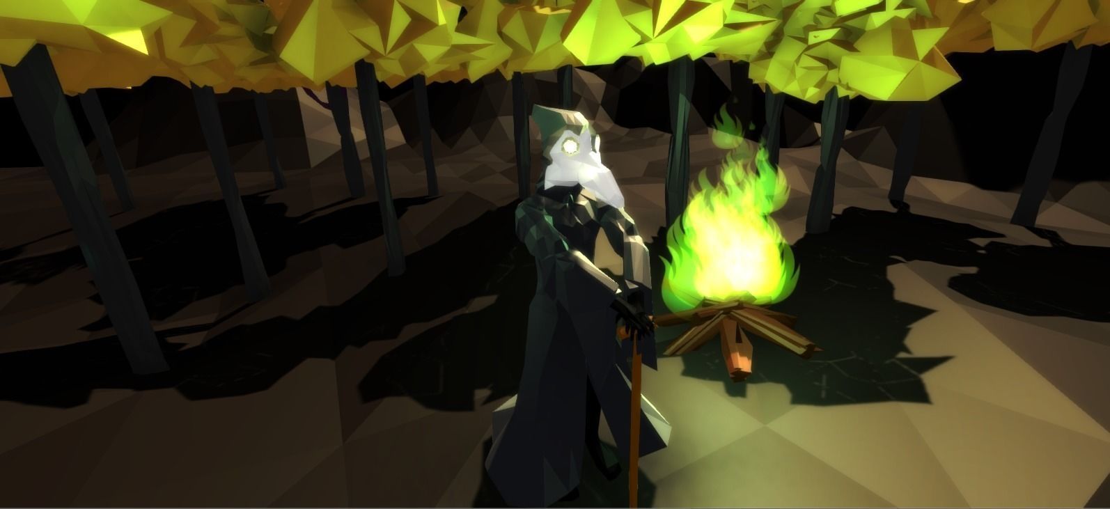 Low poly Plague doctor Low-poly 3D model_0