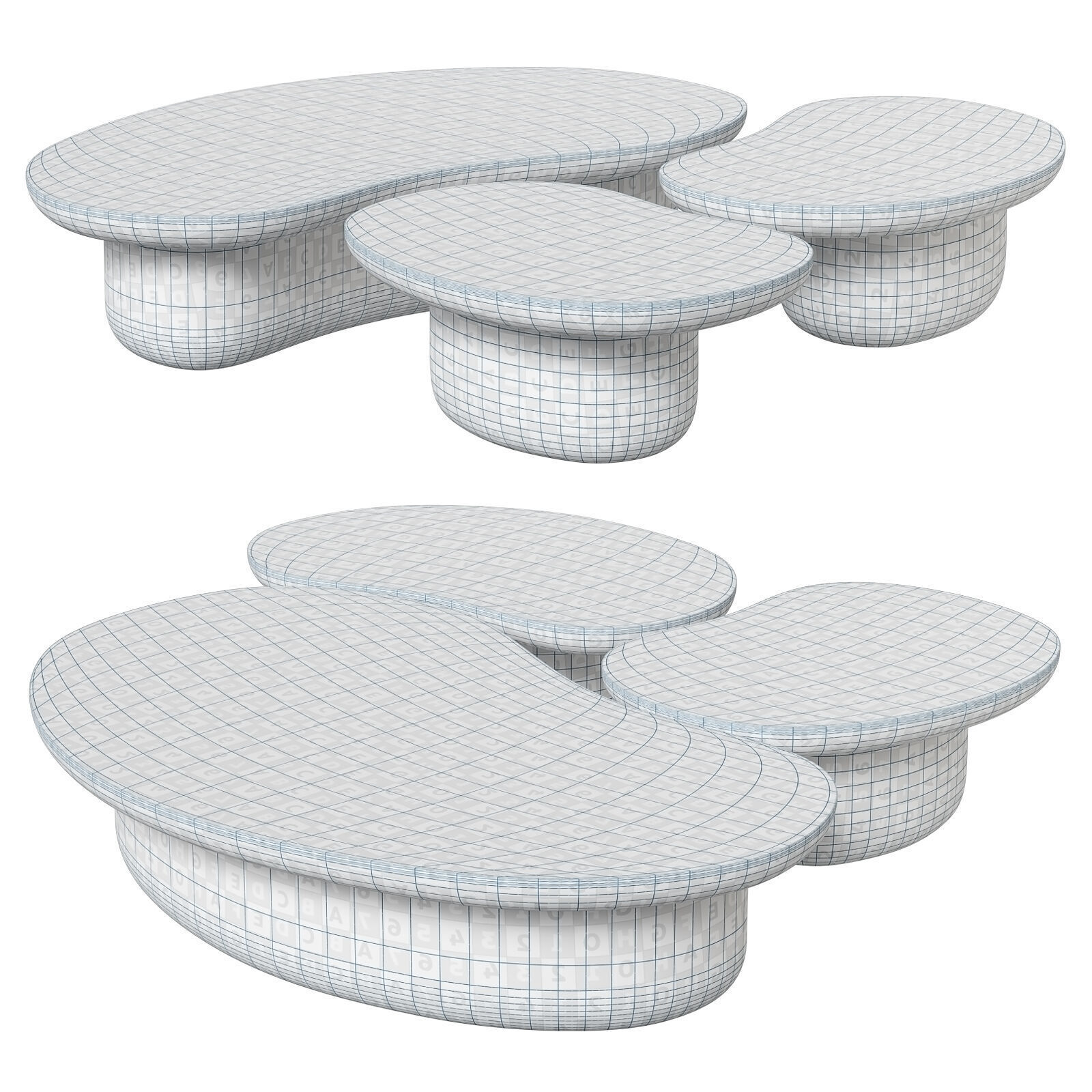 Walls Nation tables Teddy V3 3D model_10