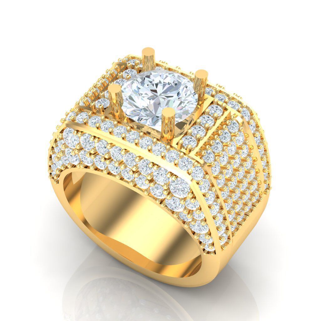 Ring For Men STL Ready For Print 1MR005 3D model_6