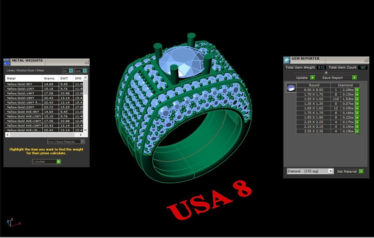 Ring For Men STL Ready For Print 1MR005 3D model_2