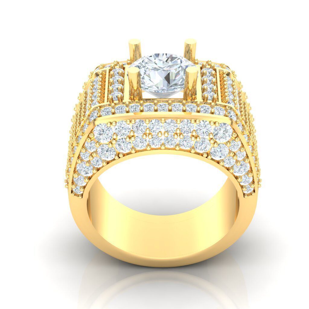 Ring For Men STL Ready For Print 1MR005 3D model_5