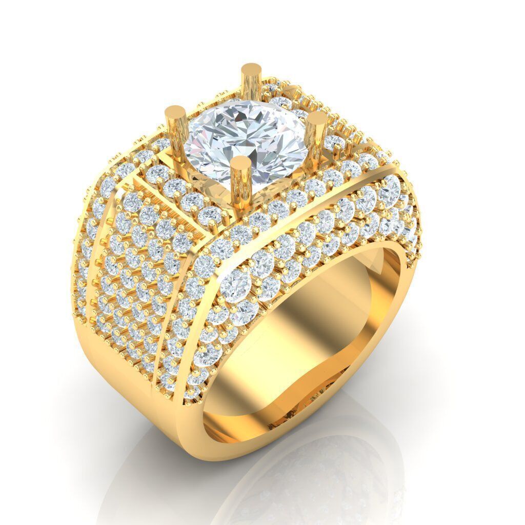 Ring For Men STL Ready For Print 1MR005 3D model_4