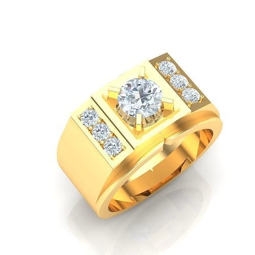Ring For Men STL Ready For Print 1MR004 3D model