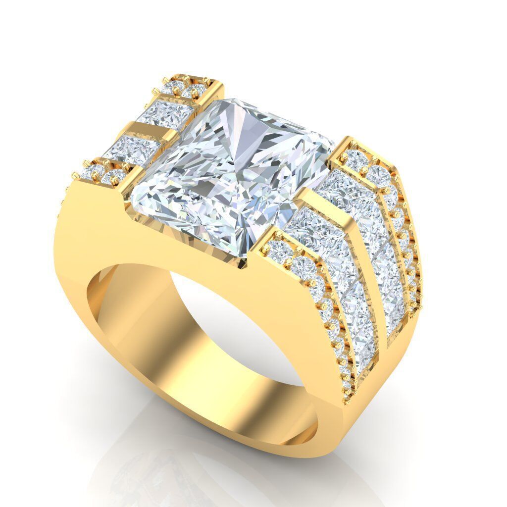 Ring For Men STL Ready For Print 1MR003 3D model_6