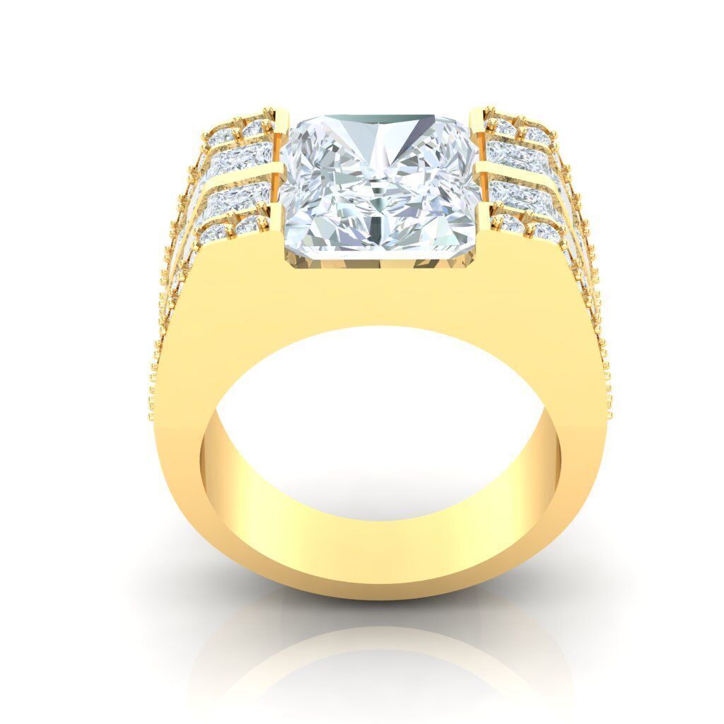 Ring For Men STL Ready For Print 1MR003 3D model_5