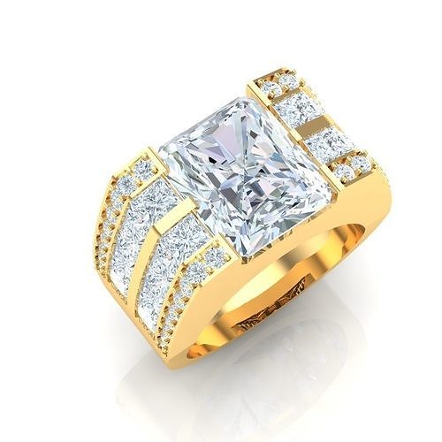 Ring For Men STL Ready For Print 1MR003 3D model