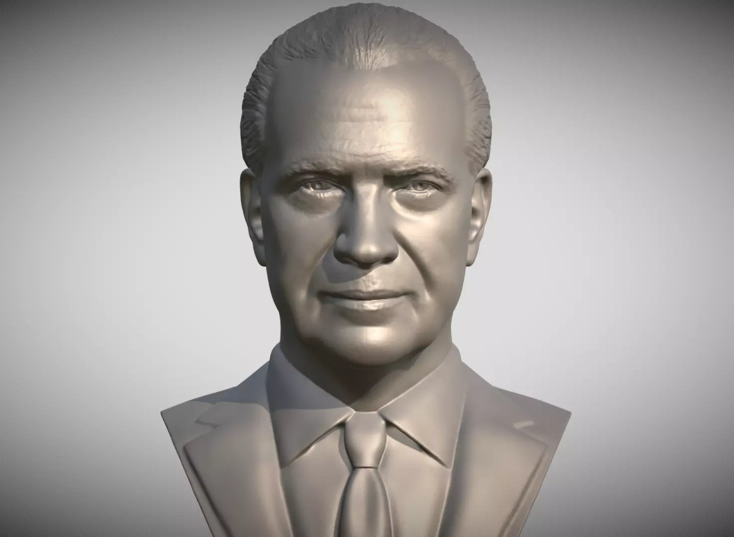 Richard Nixon bust 3D print model_0
