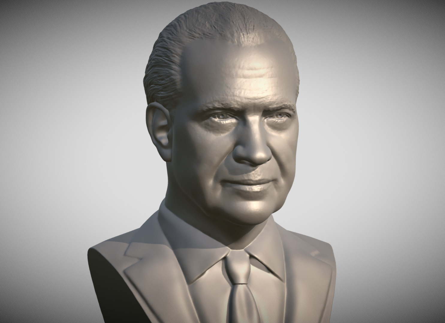 Richard Nixon bust 3D print model_8