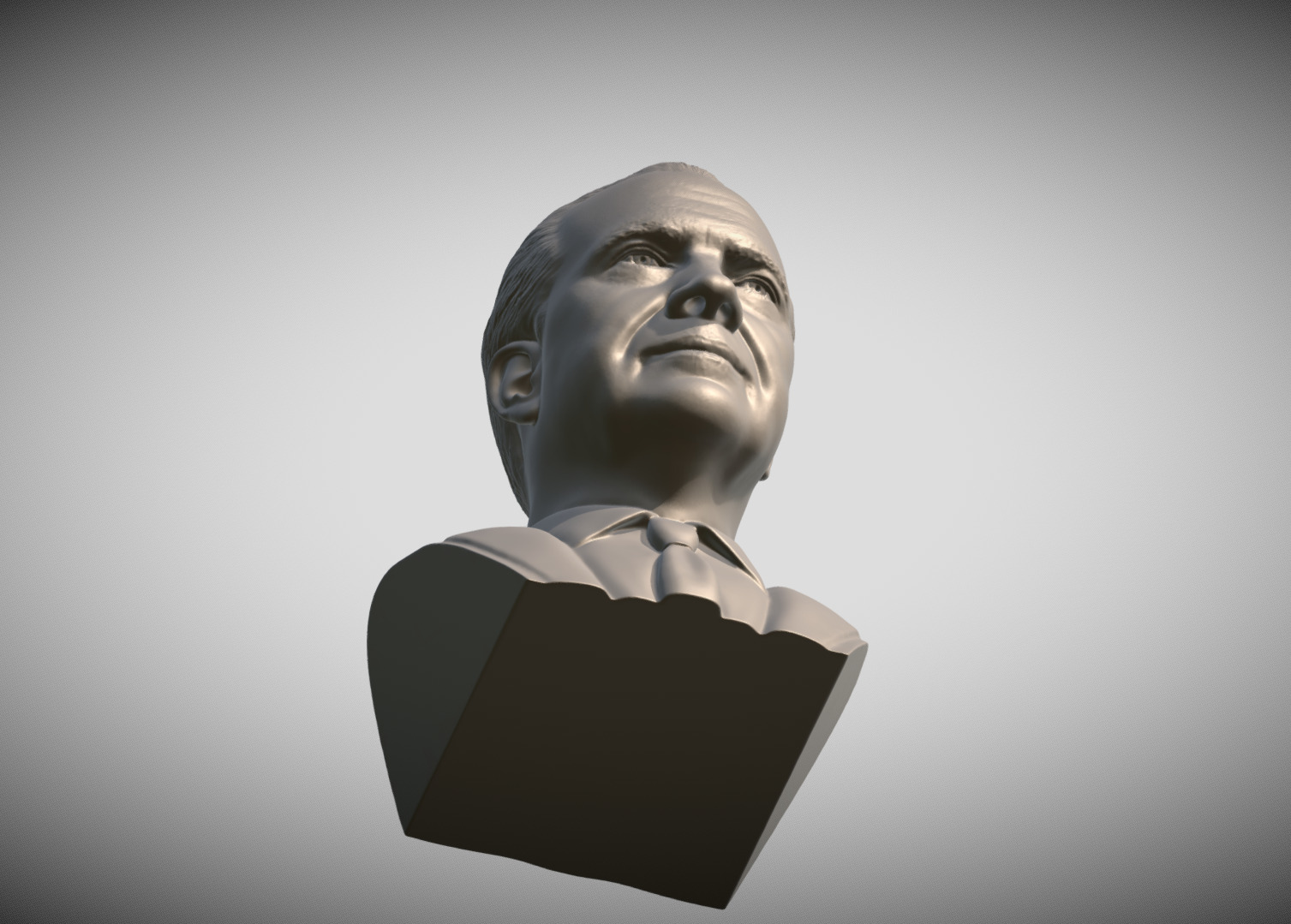 Richard Nixon bust 3D print model_13