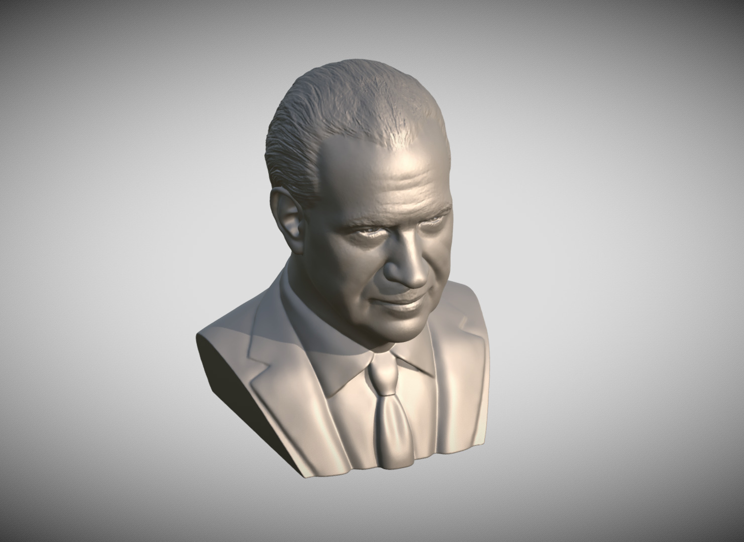 Richard Nixon bust 3D print model_11