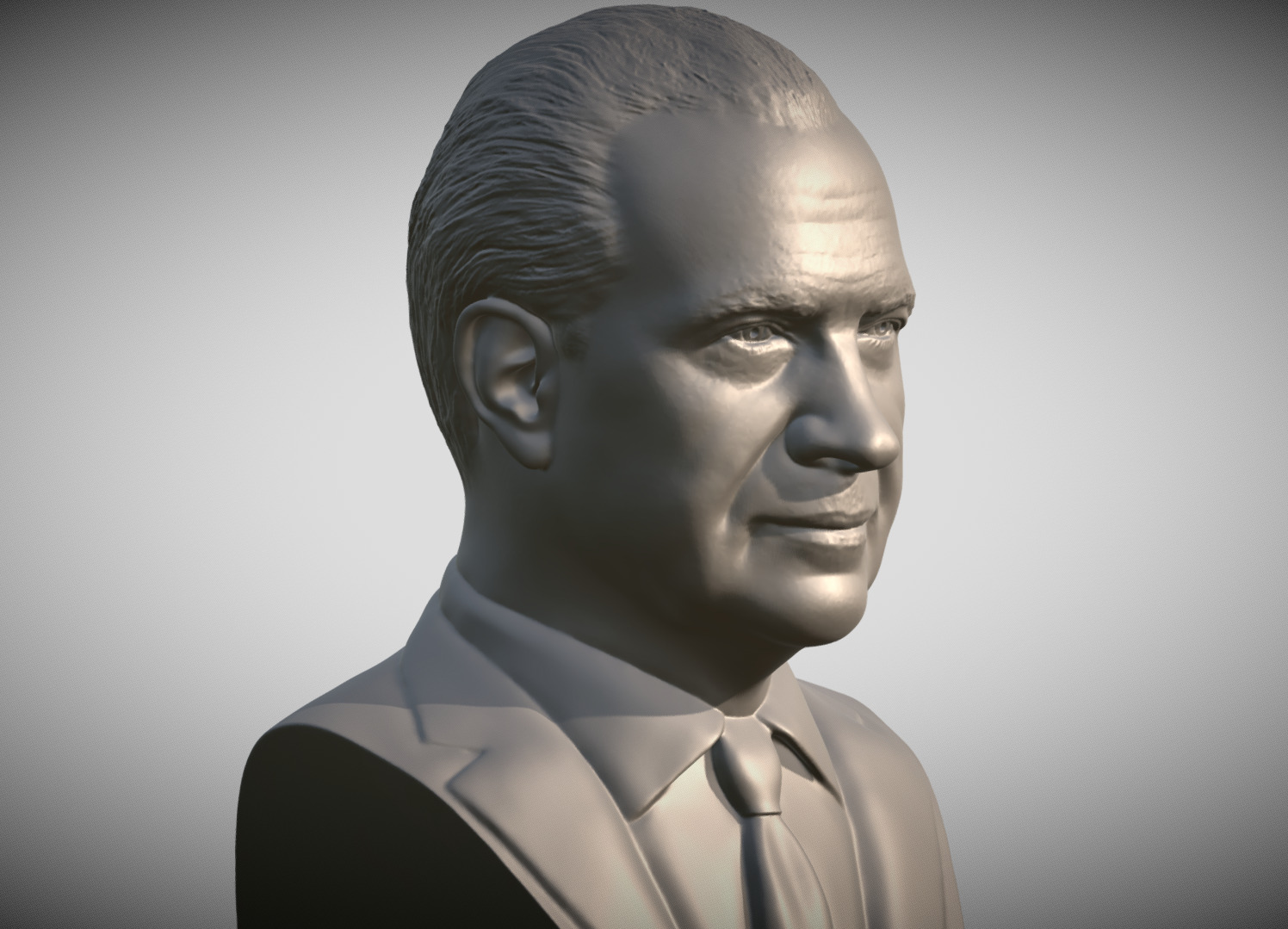 Richard Nixon bust 3D print model_7