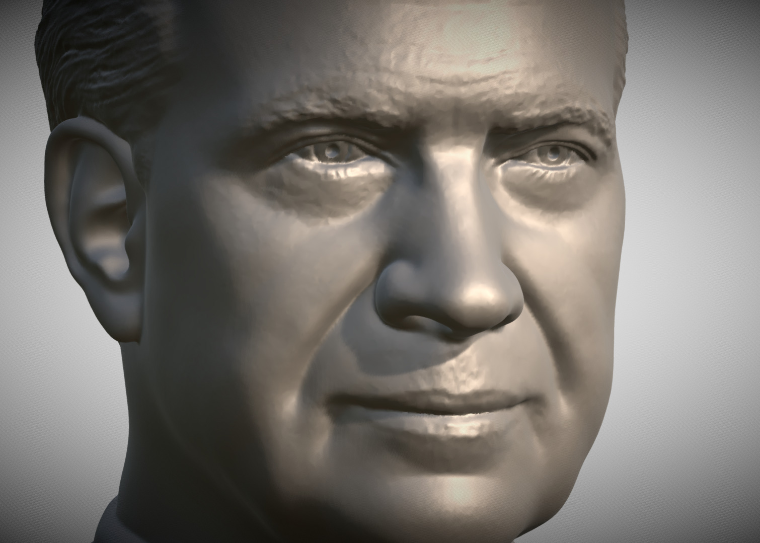 Richard Nixon bust 3D print model_10