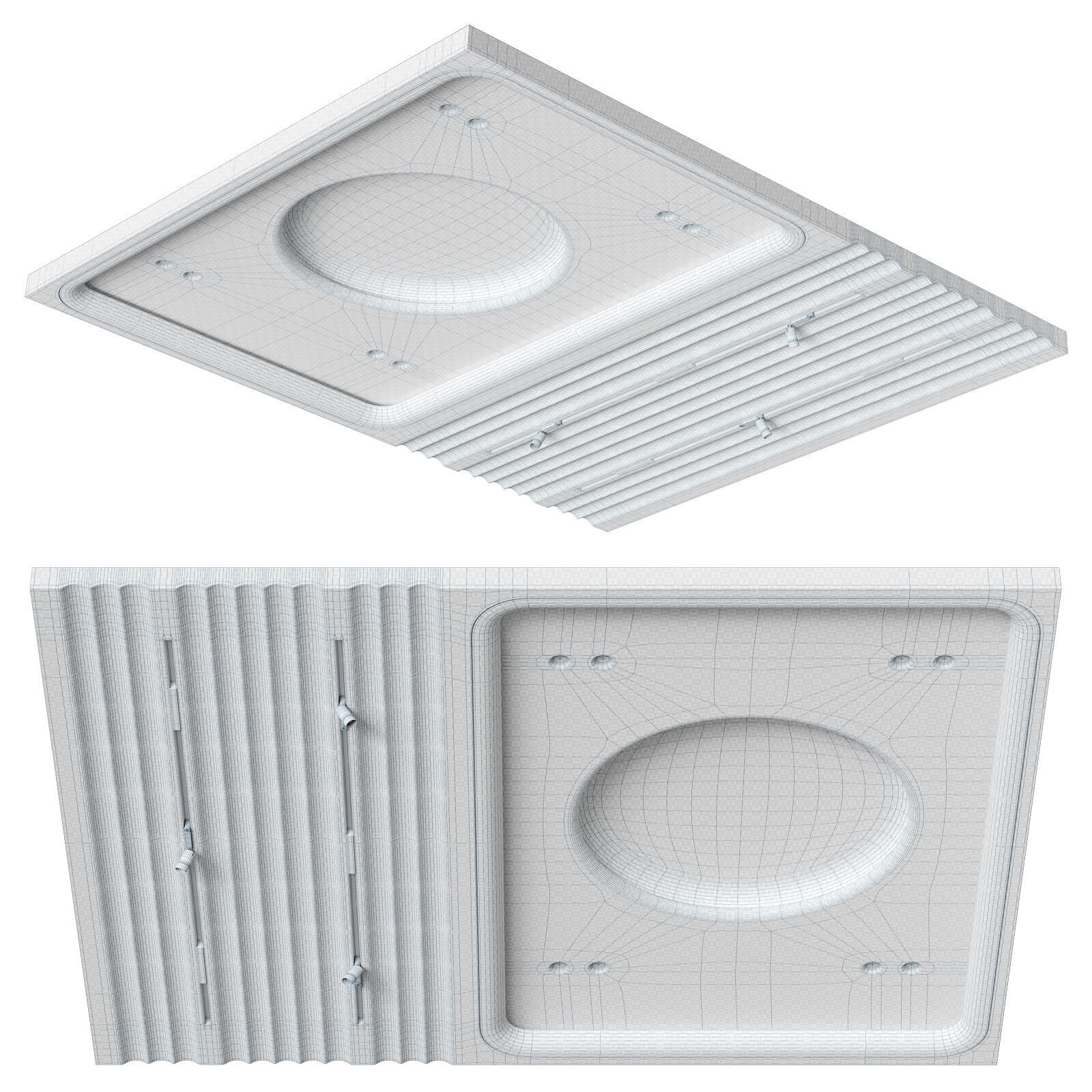 Modern ceiling RJ Easy Design 17 3D model_9