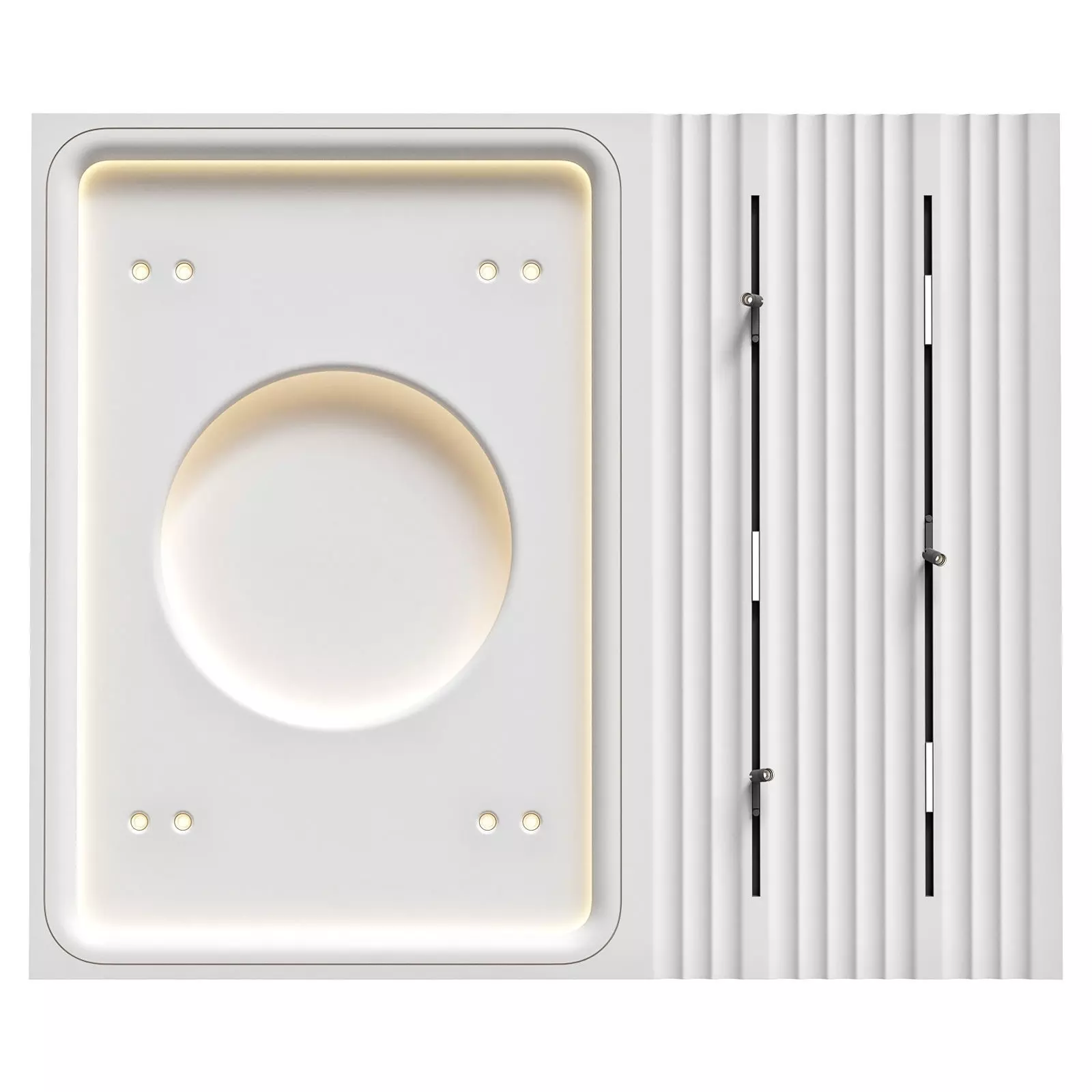 Modern ceiling RJ Easy Design 17 3D model_0