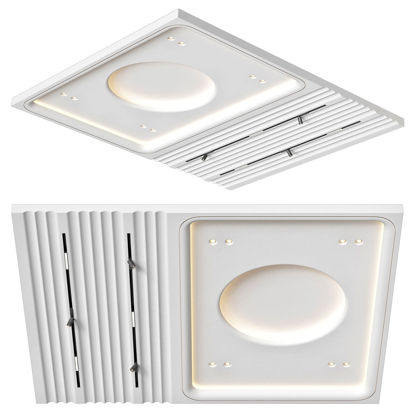 Modern ceiling RJ Easy Design 17 3D model_1