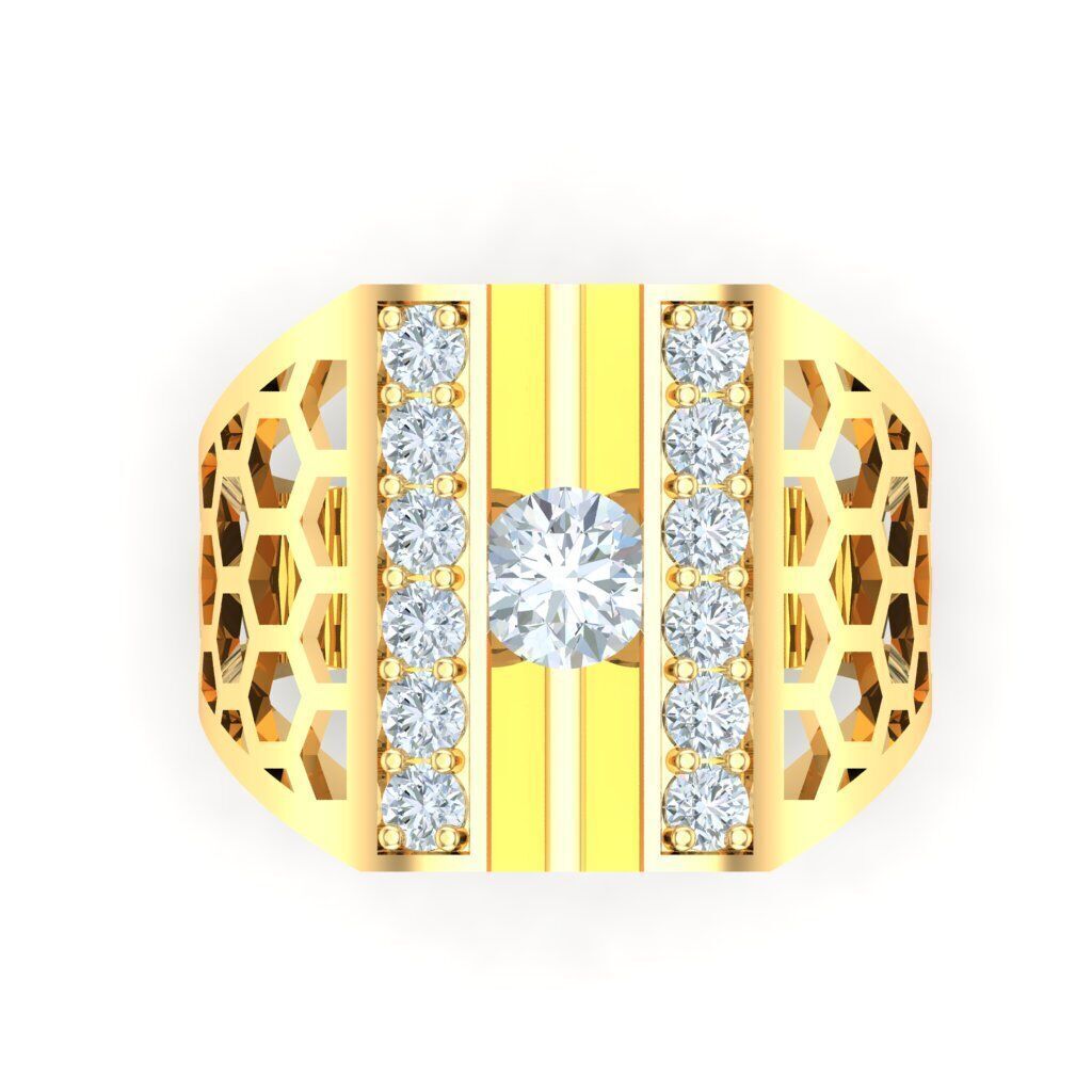 Top Men Ring STL Ready For Print 1MR097 3D print model_7