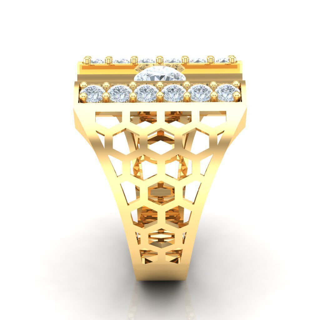 Top Men Ring STL Ready For Print 1MR097 3D print model_1