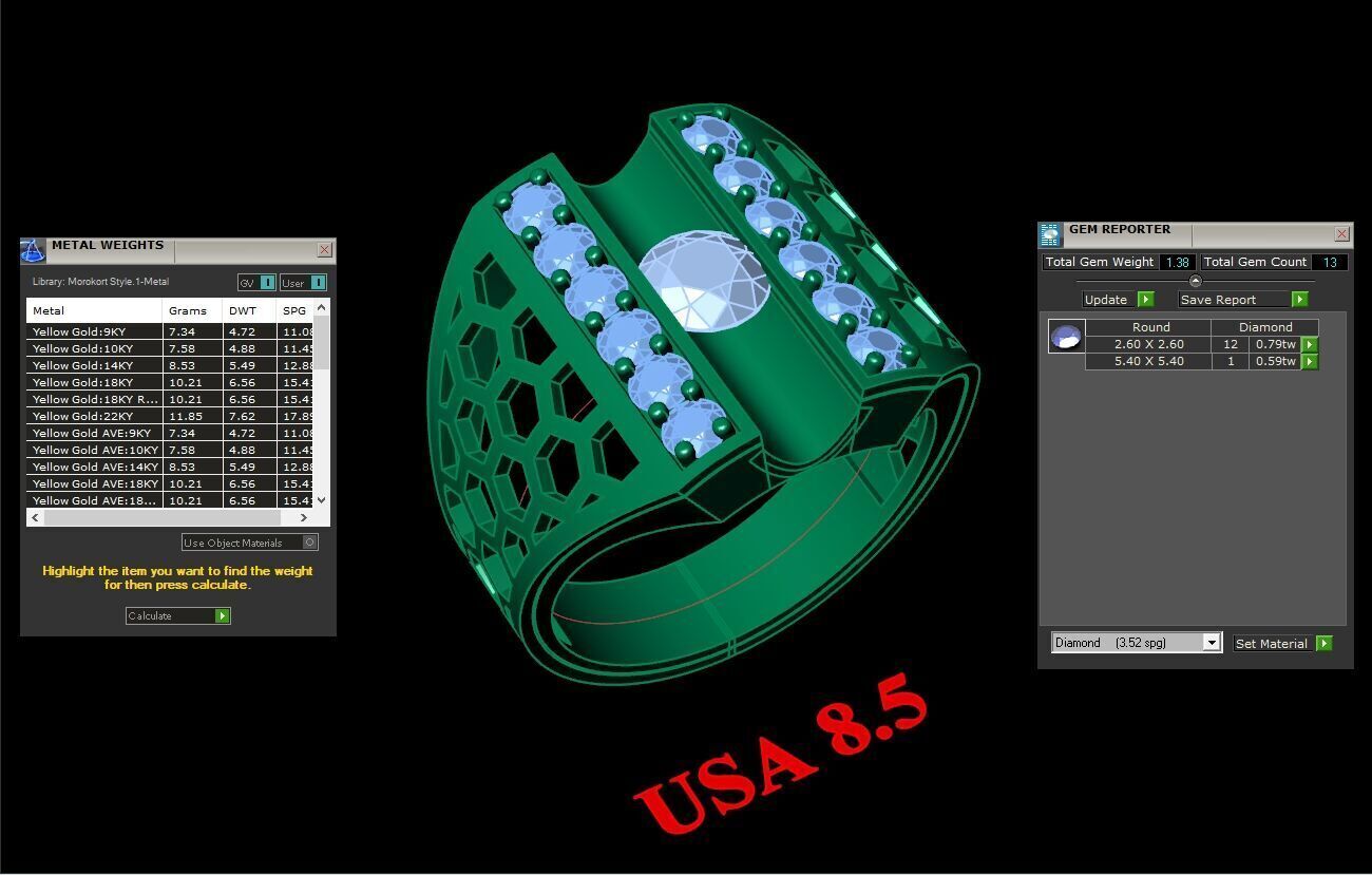 Top Men Ring STL Ready For Print 1MR097 3D print model_2