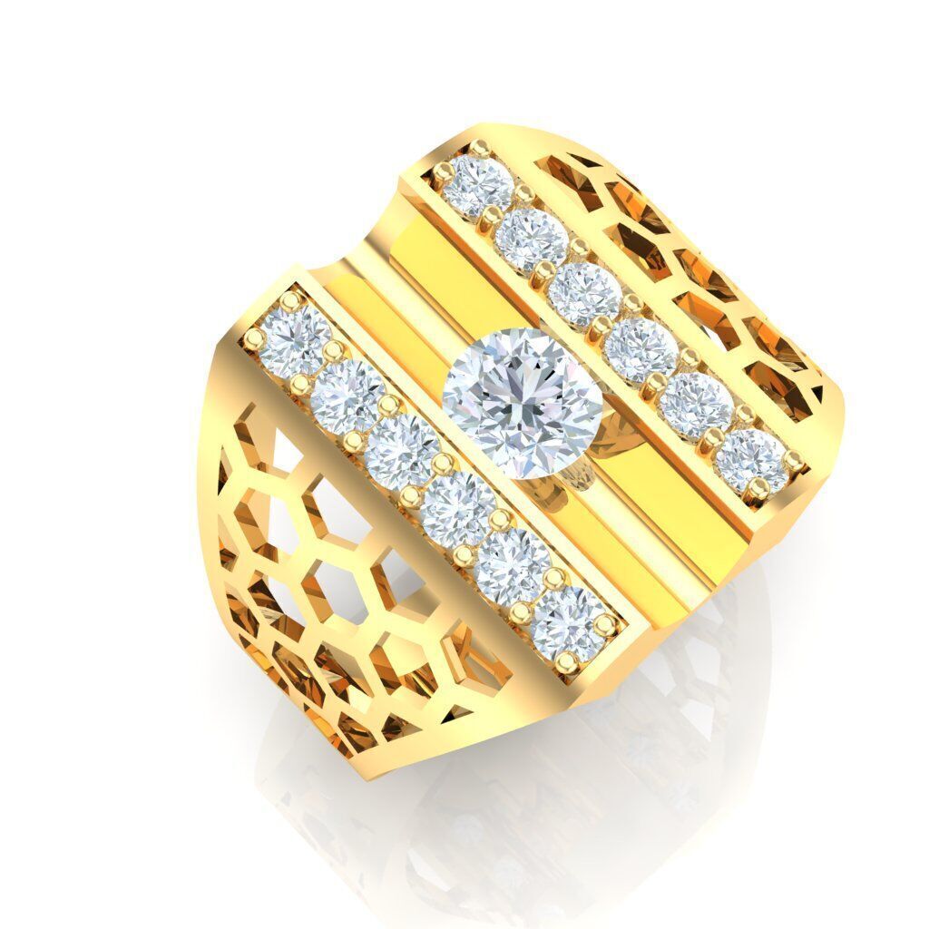 Top Men Ring STL Ready For Print 1MR097 3D print model_6