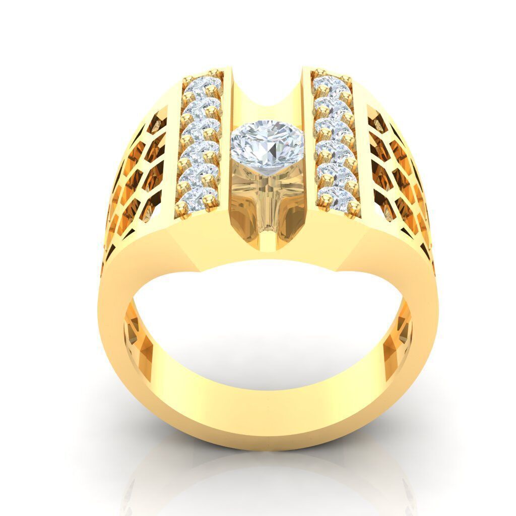 Top Men Ring STL Ready For Print 1MR097 3D print model_5