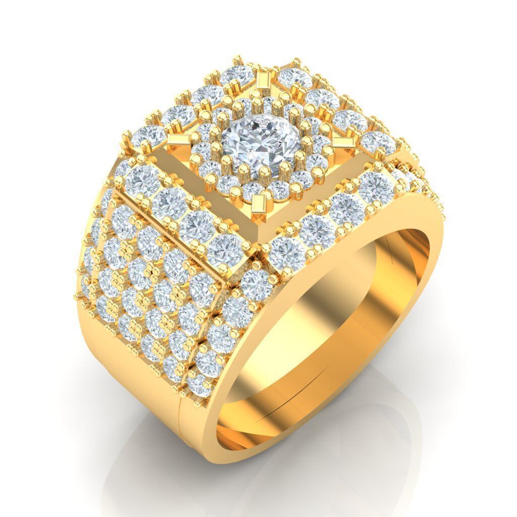 Top Men Ring STL Ready For Print 1MR093 3D print model_4