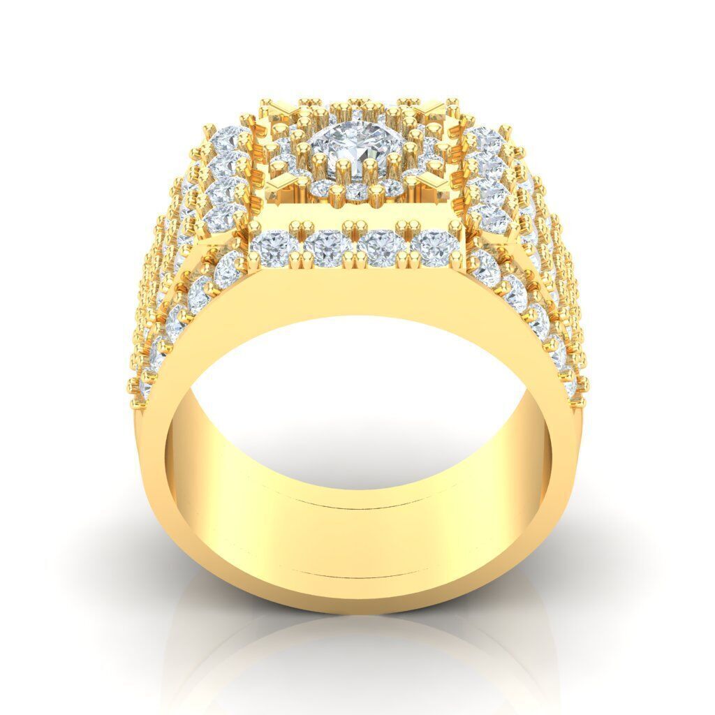 Top Men Ring STL Ready For Print 1MR093 3D print model_5