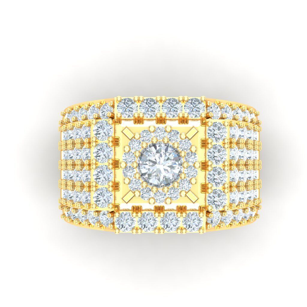 Top Men Ring STL Ready For Print 1MR093 3D print model_7