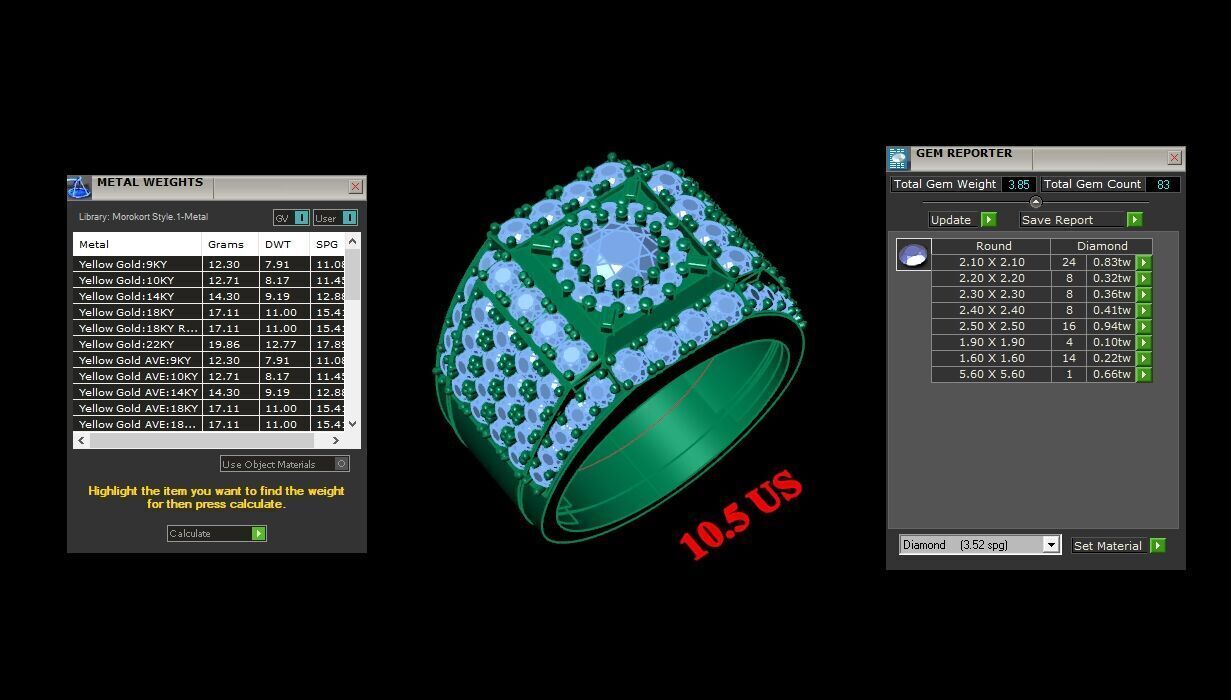 Top Men Ring STL Ready For Print 1MR093 3D print model_2