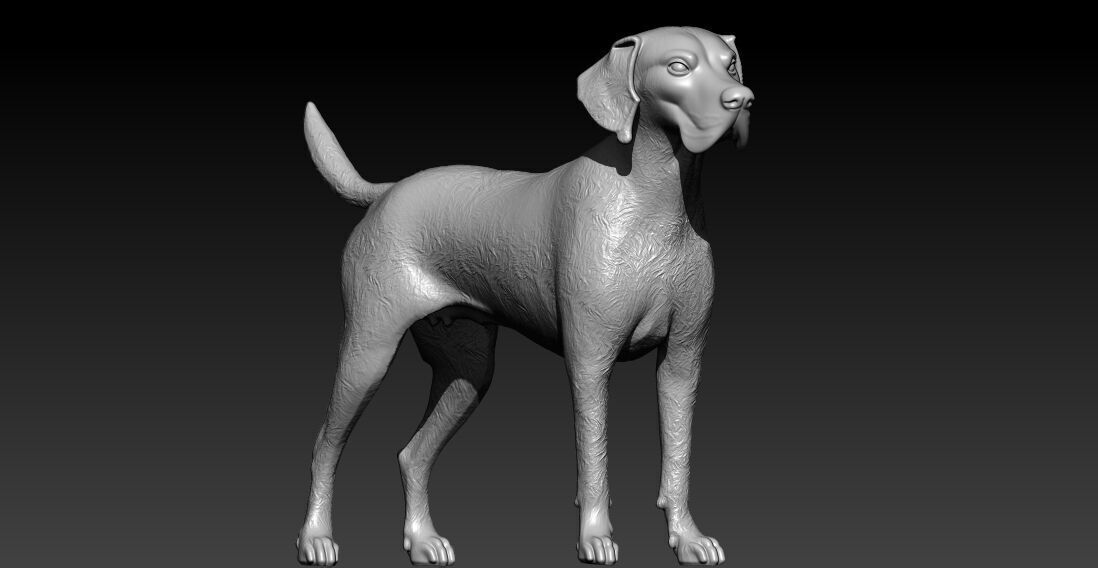 German Shorthaired Pointer model dog - 3D print 3D print model_1