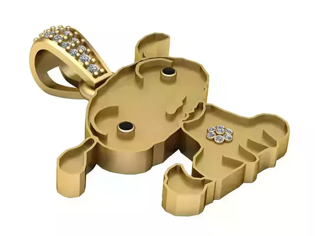 CUTE RABBIT PENDANT 3D PRINTABLE MODEL