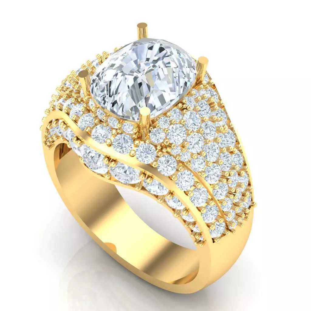 Top Men Ring STL Ready For Print 1MR083 3D print model_0