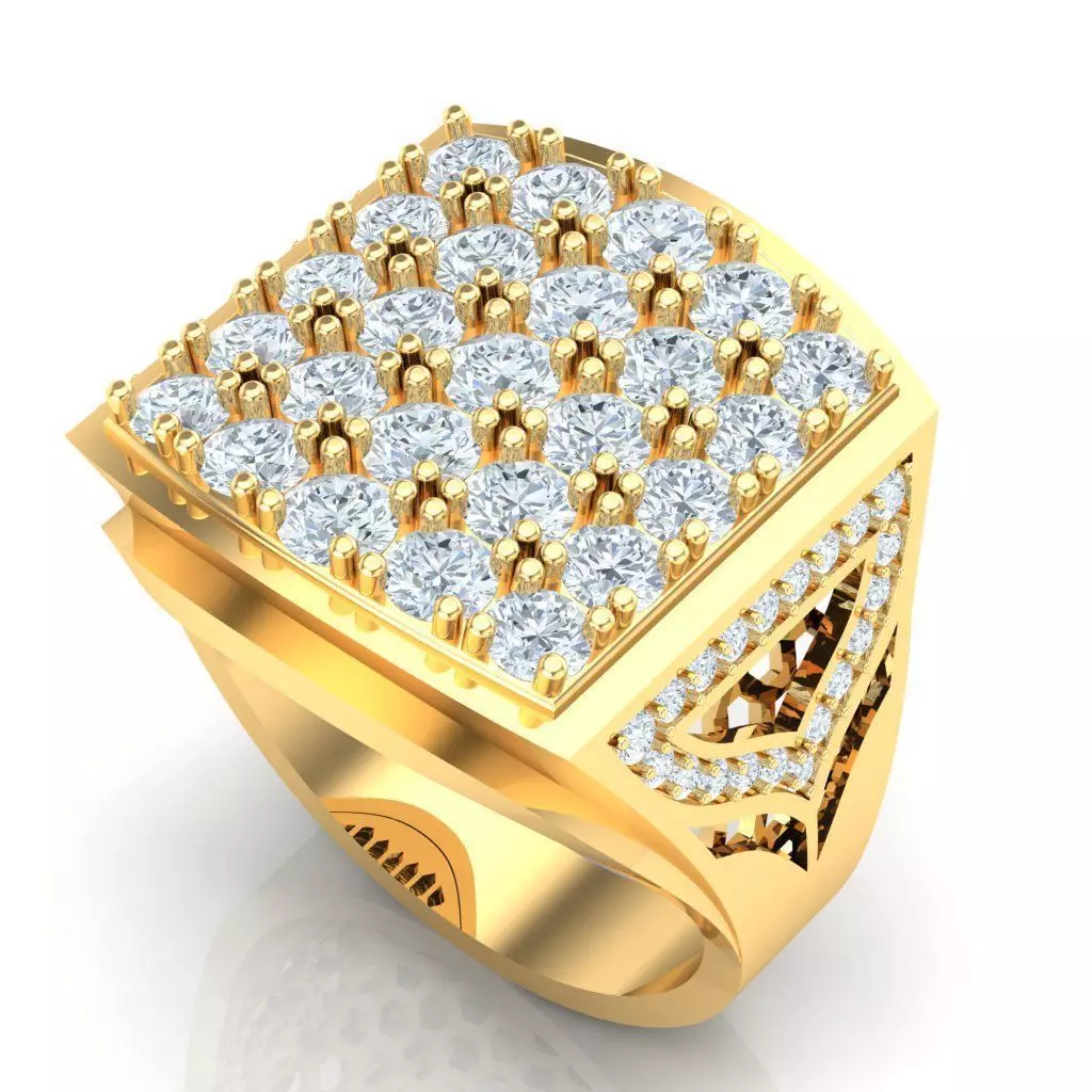 Top Men Ring STL Ready For Print 1MR082 3D print model_0