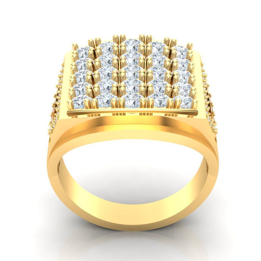 Top Men Ring STL Ready For Print 1MR082 3D print model_5