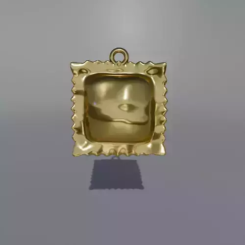 Ravioli pasta pendant realistic style