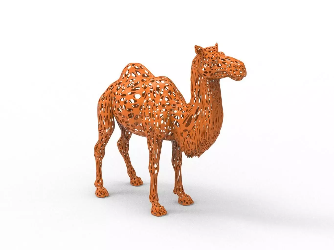 Camel Voronoi Style 3D print model