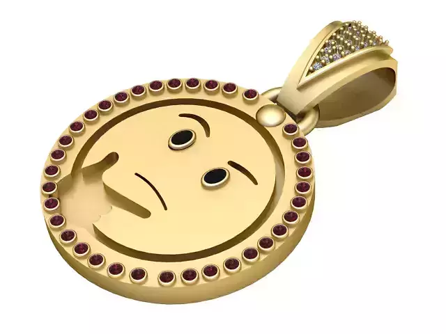 emoji  PANDANT 3D PRINTABLE MODAL 