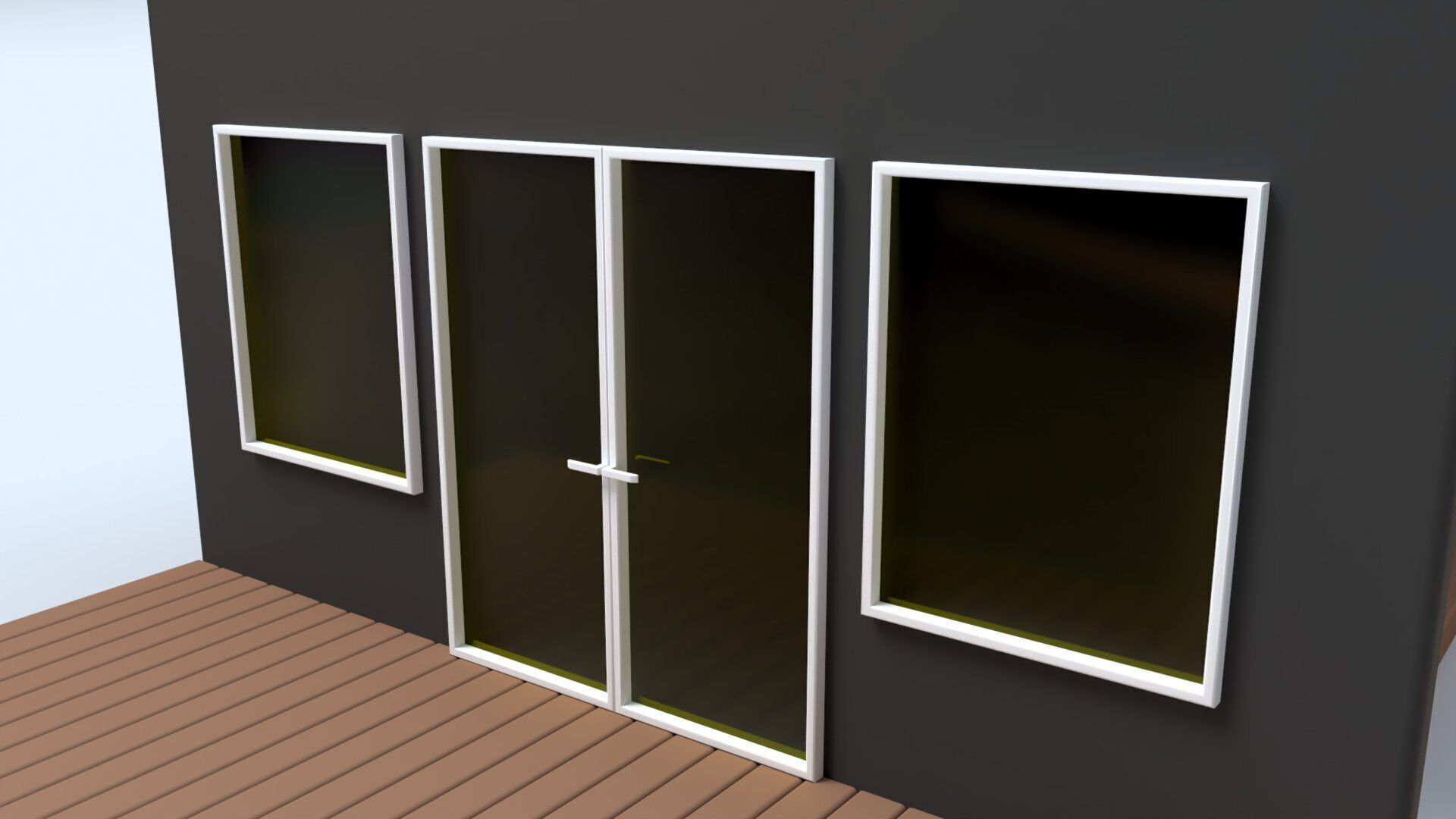 Cartoon Remote House - Animated Low-poly 3D model_11