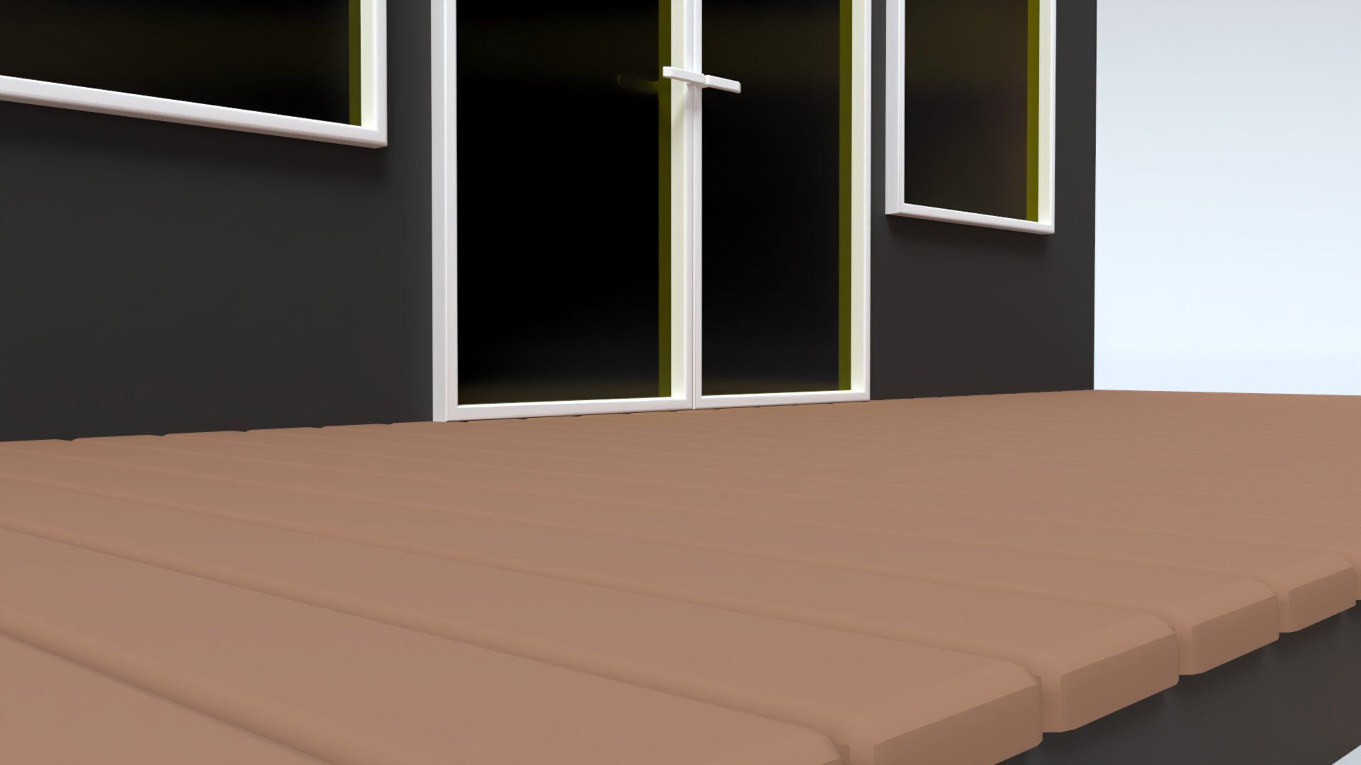 Cartoon Remote House - Animated Low-poly 3D model_12