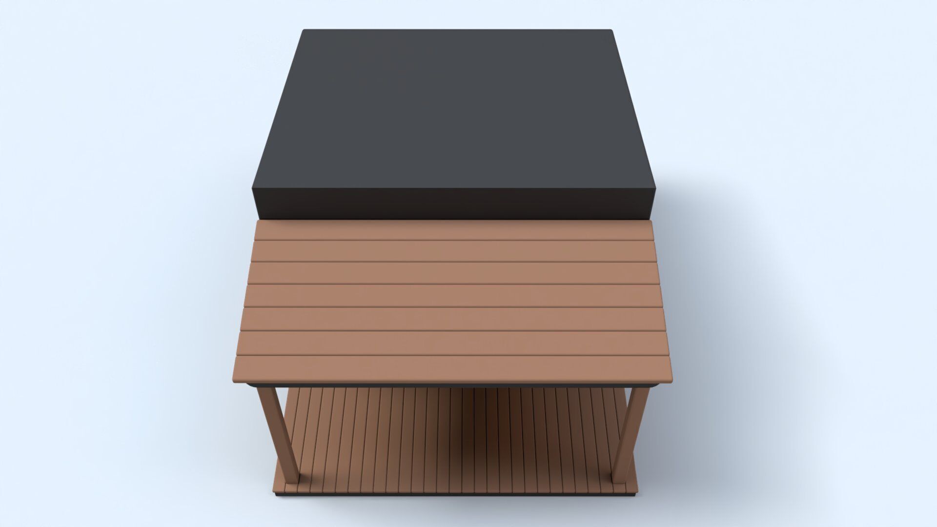 Cartoon Remote House - Animated Low-poly 3D model_3