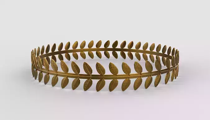 Headband Gold Crown  3D model